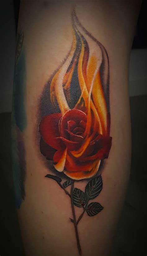 Roses On Flame © Tattoo Artist El Augurio⚡tattoo⚡ Dani Moreno Garcia 💟🌹💟🌹💟🌹💟🌹💟 35254747708239