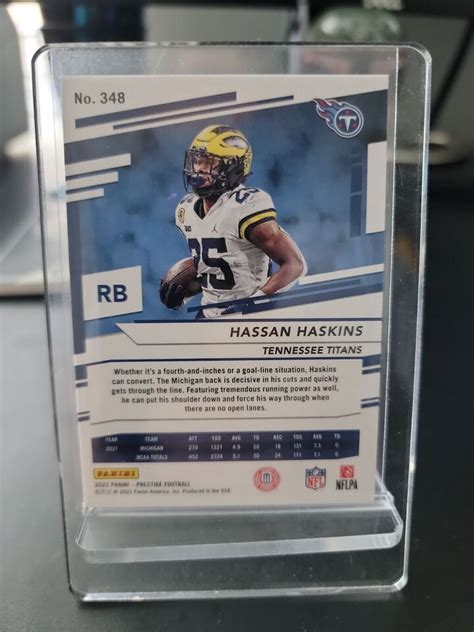 2022 Panini Prestige HASSAN HASKINS RC Base Titans Rookie 348 EBay