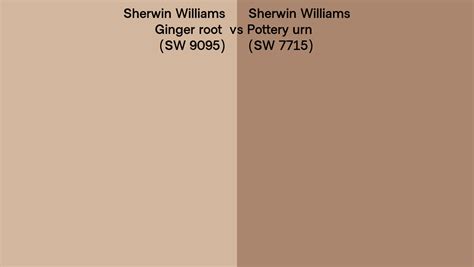 Sherwin Williams Ginger Root Vs Pottery Urn Side By Side Comparison