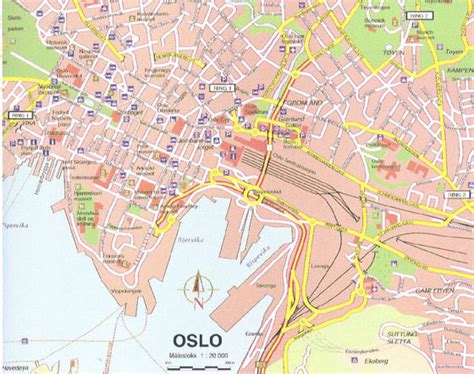 Oslo Tram Map for Free Download | Map of Oslo Tramway Network