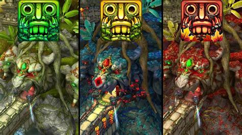 Temple Run Lost Jungle Vs Lost Jungle Lantern Festival Vs Jungle Fall