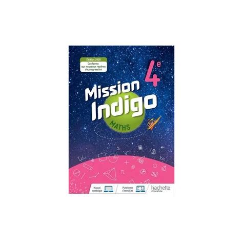 Maths 4e Cycle 4 Mission Indigo Grand Format Edition 2020 La Bourse