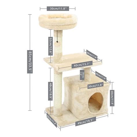 Cat Tree Luxury Cat Towers With Double Condos Spacious Perch Cat