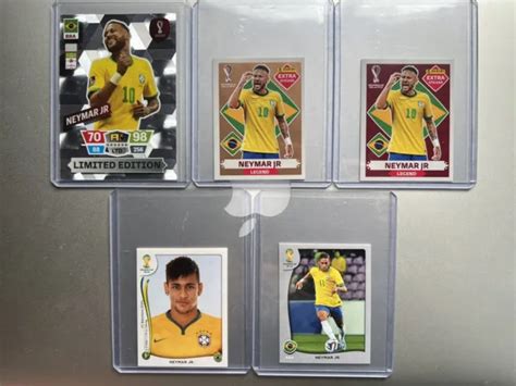 Rare Panini Fifa World Qatar Neymar Jr Legend Bronze Extra Sticker