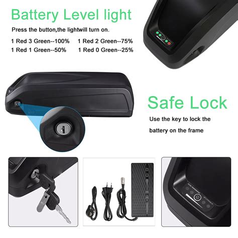 Vélo Electrique 36v 156ah 500w Li Ion E Bike 36v Down Tube Batterie Chargeur Ebay