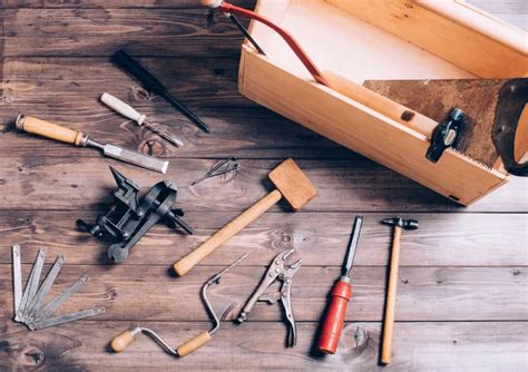 Old carpenter tools Stock Photo by ©kurapatka 108542228