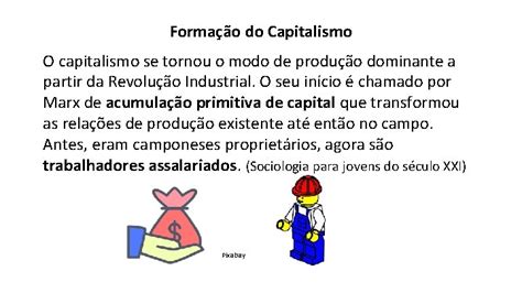 Explique Como Ocorreu A Formação Do Capitalismo - SOCIOLOGIA CAROLINE BLUM 1 SRIE O CAPITALISMO E