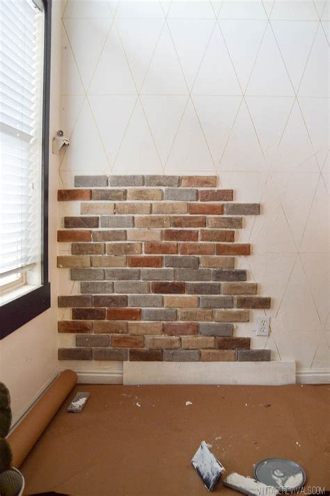 Faux Brick Veneer Wall Faux Brick Walls Brick Veneer Wall Diy Brick