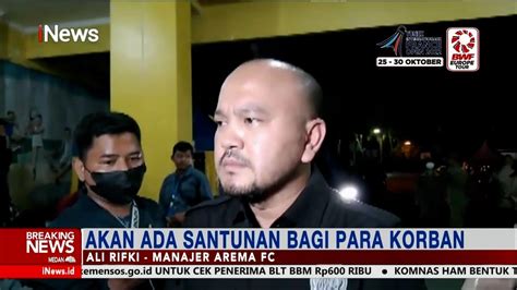 Manager Ali Rifki Arema Akan Berikan Santunan Bagi Korban Tragedi