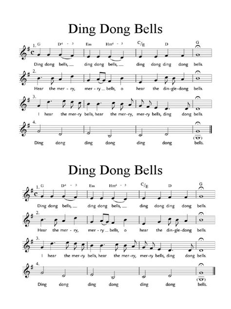 Ding Dong Bells Original Pdf