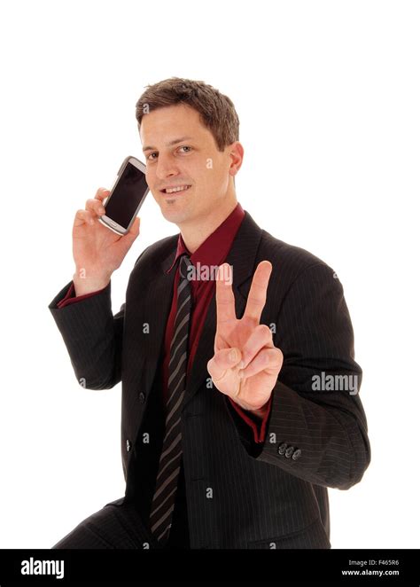 Man Holding Cell Phone Stock Photo Alamy