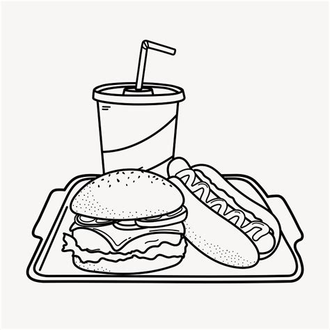 Black And White Food Clip Art Sincovaga Br Clip Art Library