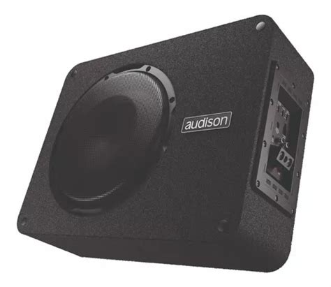 Subwoofer Caixa Amplificada Slim Audison 8 Pol Apbx 8 As 500