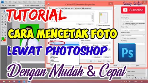 Cara Mencetak Foto Dengan Photoshop YouTube