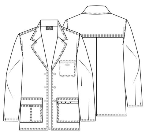МУЖСКОЙ МЕДИЦИНСКИЙ ХАЛАТ Dickies 81403 DWHZ | МЕДИЦИНСКАЯ ОДЕЖДА