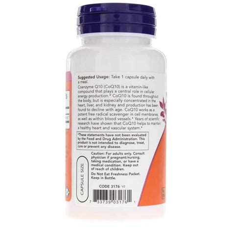 Coq10 200 Mg Now Foods