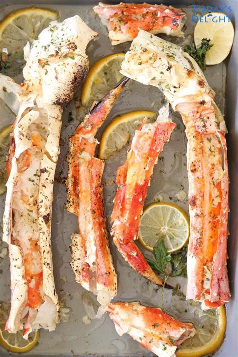 King Crab Legs In Garlic Butter Today S Delight Baked Crab Legs