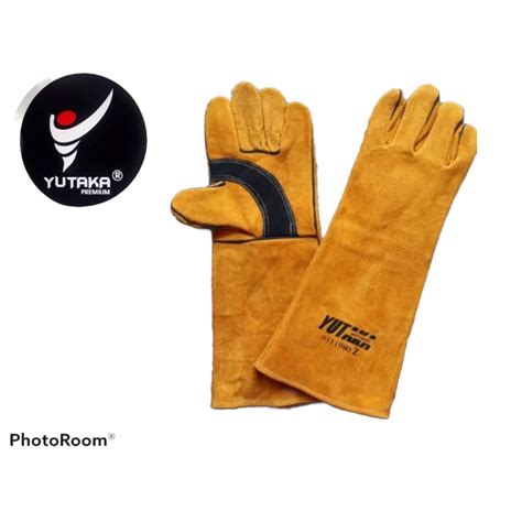 Jual Yutaka Welding Glove Inch Sarung Tangan Las Yutaka Inch Tan