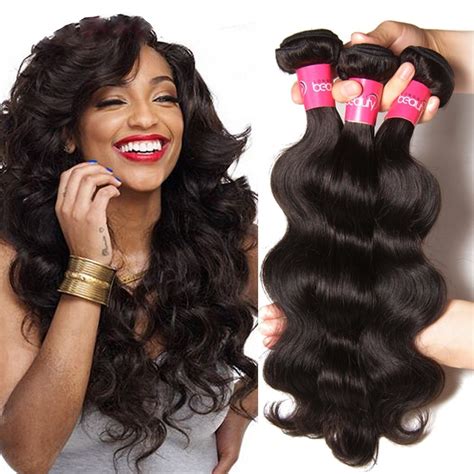 A Virgin Remy Hair Bundles Natural Brazilian Peruvian Weave