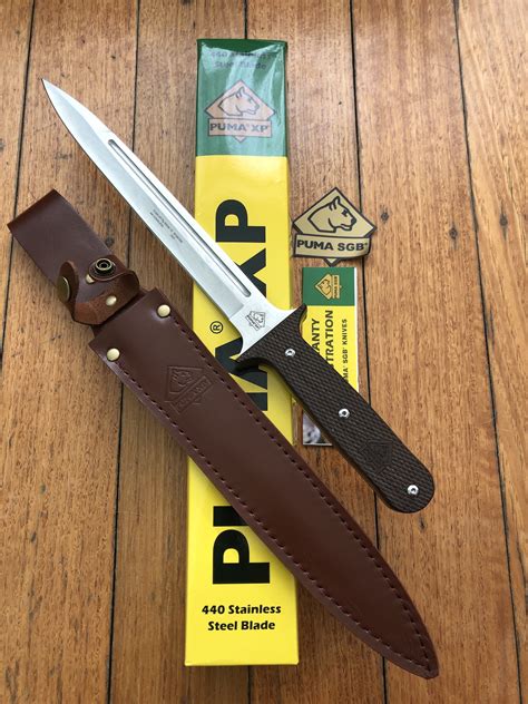 Puma 15 Xp15 Pig Sticker Knife With Leather Sheath