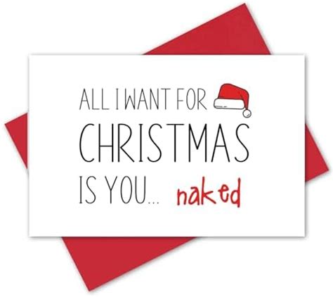 Amazon Sexy Christmas Card For Boyfriend Husband Naughty Xmas