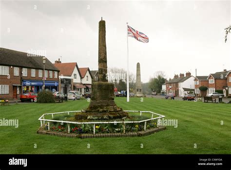 The cross in the centre of Meriden that marks the centre of England