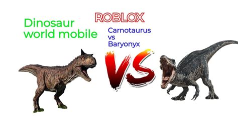 Dinosaur World Mobile Batalha De Dinos Carnotaurus Vs Baryonyx