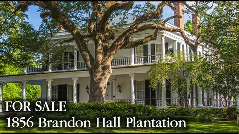 For Sale 1856 Brandon Hall Plantation Natchez Mississippi Youtube