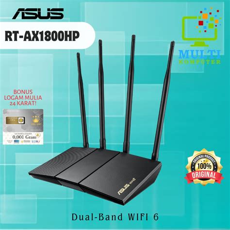 Jual Routher ASUS RT AX1800HP AX1800 Dual Band WiFi 6 Wireless Shopee