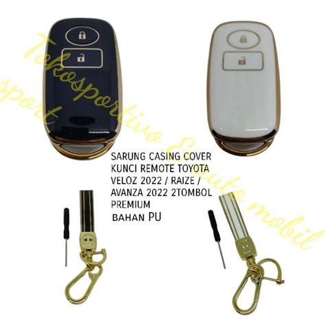 Jual SARUNG CASING KUNCI REMOTE NEW AVANZA VELOZ 2022 RAIZE 2TOMBOL