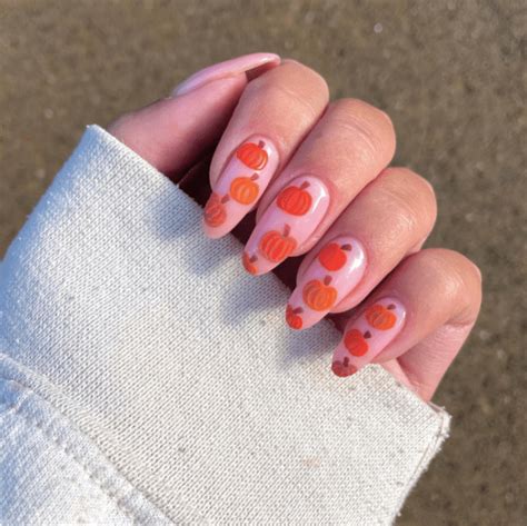 35 Cute Pumpkin Nail Designs For Your Fall Mani The Pink Brunette