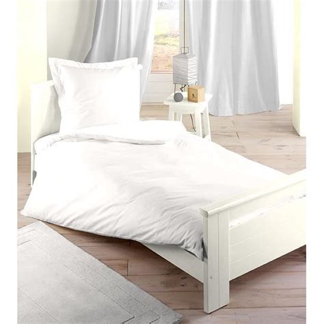 Parure De Lit Compl Te Pi Ces Blanc X Cm Cdiscount Maison