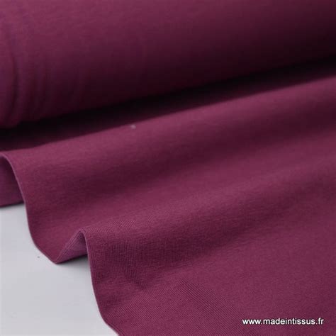 Tissu Jersey Oeko Tex Coloris Bordeaux Au M Tre