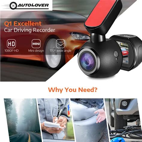 Q1 Mini Car Dvr Dash Camera 1080p Hd Driving Recorder Parking Monitor