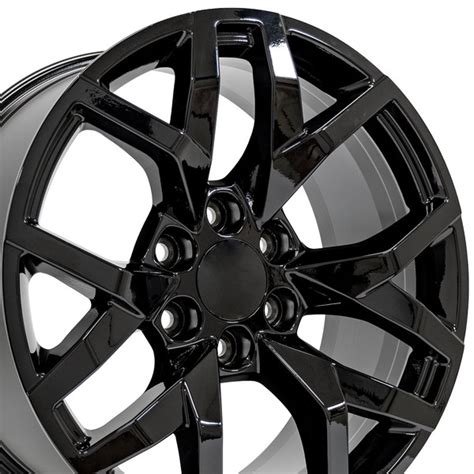 Silverado Wheels Cv66 Silverado Rims Black 20 Inch Chevy Silverado Rims