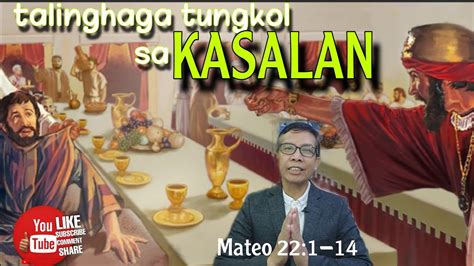 Parable Of The Marraige Feast Talinghaga Tungkol Sa Kasalan