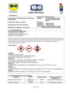 Material Safety Data Sheet Msds Wd Material Safety Data Sheet