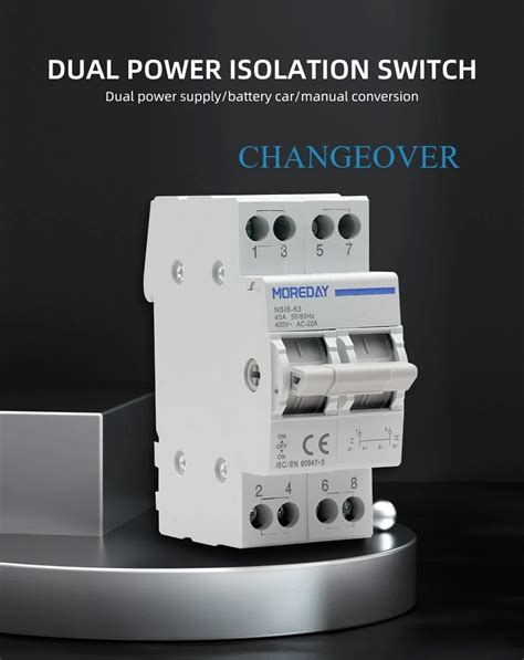 A Din Rail Mounted Dual Power Conversion Isolation Switch Mts Manual