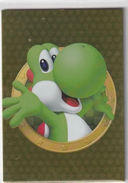 PANINI SUPER MARIO Trading Carte Mappa No 149 Oro Card Yoshi EUR 4 09