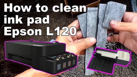 Epson L120 Removing And Cleaning Ink Pad Youtube