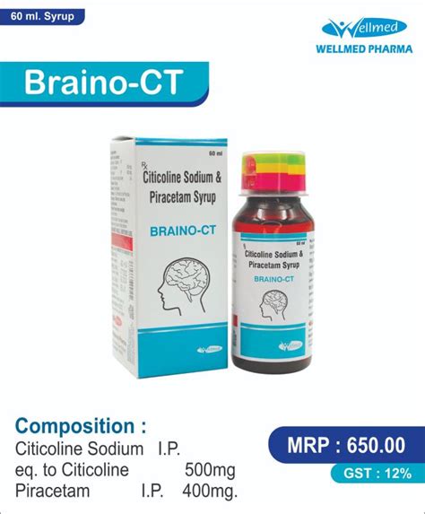 BRAINO CT Citicoline Sodium Piracetam Syrup At Rs 110 In Chandigarh