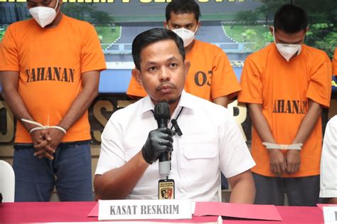 Kasat Reskrim Polresta Barelang Gelar Konferensi Pers Ungkap Pelaku