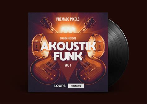 Akoustik Funk Album Cover - Premade Pixels