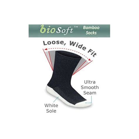 Extra Roomy Biosoft Bamboo Diabetic Socks Orthofeet Sock3a1s Sock3a1m Sock3a1l Sock3a1xl