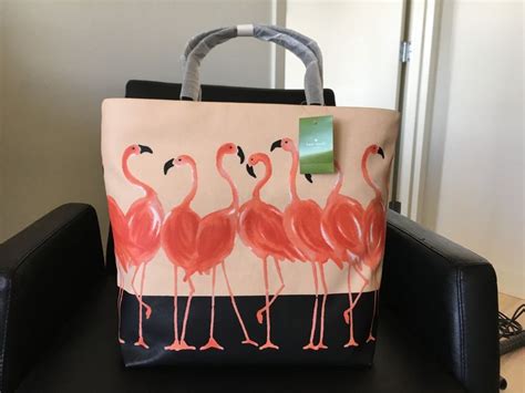 Nwt Kate Spade Take A Walk On The Wild Side Flamingo Tote Shoulder Bag Flamingo Tote Shoulder