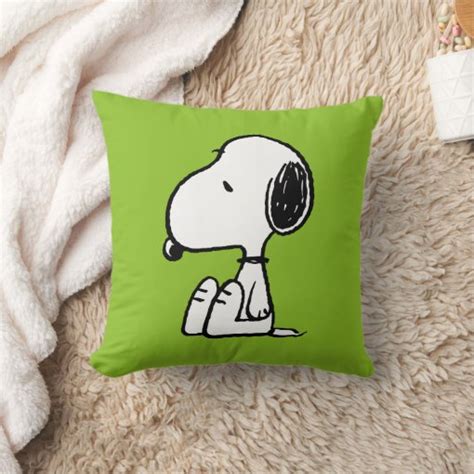 Peanuts Snoopy Looking Down Throw Pillow Zazzle