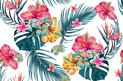 Removable Mural Peel Stick Self Adhesive Exotic Uniqstiq Hawaiian