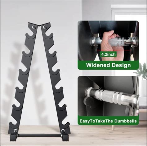 Snapklik 6 Tier A Frame Dumbbell Rack Stand Only Weight Rack For