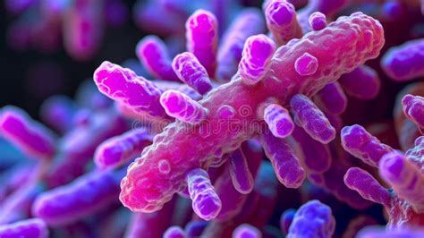 Yersinia Pestis Plague Bacteria Under A Microscope AI Generated Stock