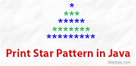 Star Pattern In Java Star Patterns In Java